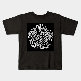 mandala with hearts Kids T-Shirt